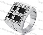 inlaid stones cross ring KJRA00023QF