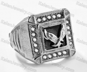 inlaid stones eagle ring KJRA00024QF