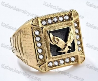 inlaid stones eagle ring KJRA00025QF