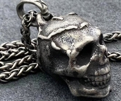 solid skull pendant KJP128-0190
