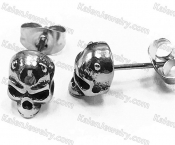 skull ear studs KJE128-0001