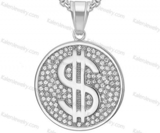 Dollar sign pendant KJP132-0221