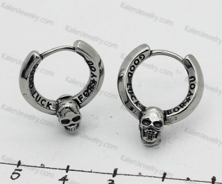 good luck for you skull earrings KJE69-1398
