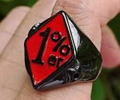 size 7# to 16# black&Red 1%er ring KJR010978