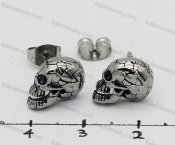 skull ear studs KJE69-1438