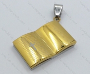 Gold Plating Stainless Steel The Bible Pendant - KJP050142