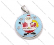 Stainless Steel Christmas Santa Claus Jr Pendant - KJP090003