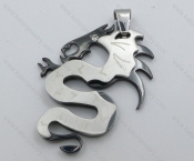 Stainless Steel Dragon Pendants - KJP050693