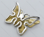 Stainless Steel Gold Butterfly Pendants - KJP050699