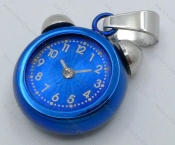 Blue Stainless Steel Alarm Clock Pendant - KJP050806