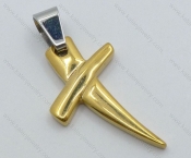 Stainless Steel Gold Plating Pendant - KJP050825