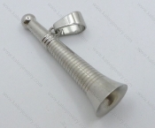 Stainless Steel Trumpet Pendant - KJP050831