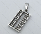Small Stainless Steel Abacus Pendant - KJP050871