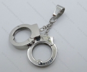 Stainless Steel Handcuffs Pendant - KJP050882