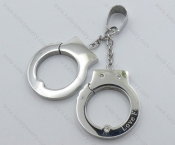 Stainless Steel Handcuffs Pendant - KJP050886