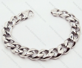 Medium Size Stainless Steel Stamping Link Bracelets for Men - KJB200035