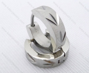 Wholesale Stainless Steel Classical Cutting Earrings KJE050372