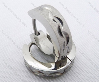 Wholesale Stainless Steel Classical Cutting Earrings KJE050386