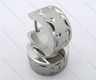 Wholesale Stainless Steel Classical Cutting Earrings KJE050395