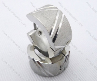 Wholesale Stainless Steel Classical Cutting Earrings KJE050432
