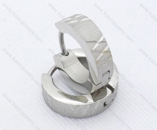 Wholesale Stainless Steel Classical Cutting Earrings KJE050438