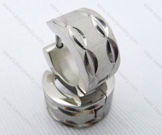 Wholesale Stainless Steel Classical Cutting Earrings KJE050440