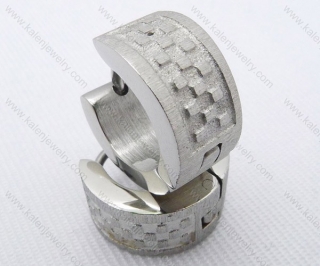 Wholesale Stainless Steel Classical Cutting Earrings KJE050441