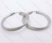 Wholesale Stainless Steel Line Earrings - KJE050485