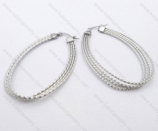 Wholesale Stainless Steel Line Earrings - KJE050490