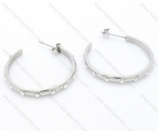 Wholesale Stainless Steel Line Earrings - KJE050524