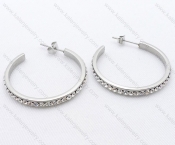 Wholesale Stainless Steel Line Earrings - KJE050531