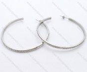 Wholesale Stainless Steel Line Earrings - KJE050533