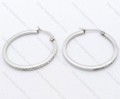 Wholesale Stainless Steel Line Earrings - KJE050541