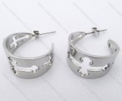 Wholesale Stainless Steel Line Earrings - KJE050667