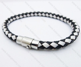 Stainless Steel Leather Bracelets - KJB030006