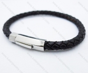 Stainless Steel Leather Bracelets - KJB030044