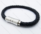 Stainless Steel Leather Bracelets - KJB030046