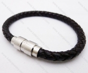 Stainless Steel Leather Bracelets - KJB030047