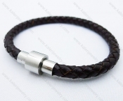 Stainless Steel Leather Bracelets - KJB030051