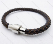 Stainless Steel Leather Bracelets - KJB030053