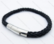 Stainless Steel Leather Bracelets - KJB030057