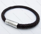 Stainless Steel Leather Bracelets - KJB030059