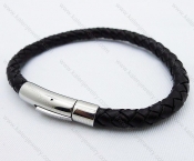 Stainless Steel Leather Bracelets - KJB030060