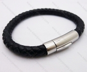 Stainless Steel Leather Bracelets - KJB030064
