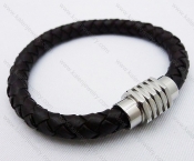 Stainless Steel Leather Bracelets - KJB030065