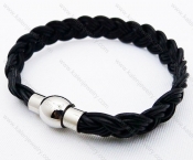 Stainless Steel Leather Bracelets - KJB030068