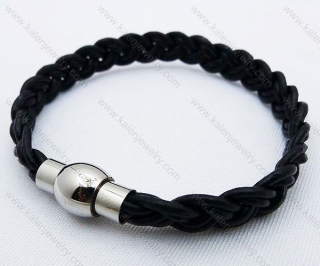 Stainless Steel Leather Bracelets - KJB030070