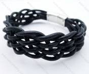 Stainless Steel Leather Bracelets - KJB030072