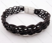 Stainless Steel Leather Bracelets - KJB030073