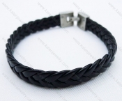 Stainless Steel Leather Bracelets - KJB030074